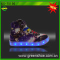 Bonne vente fille coupée LED chaussures claires LED